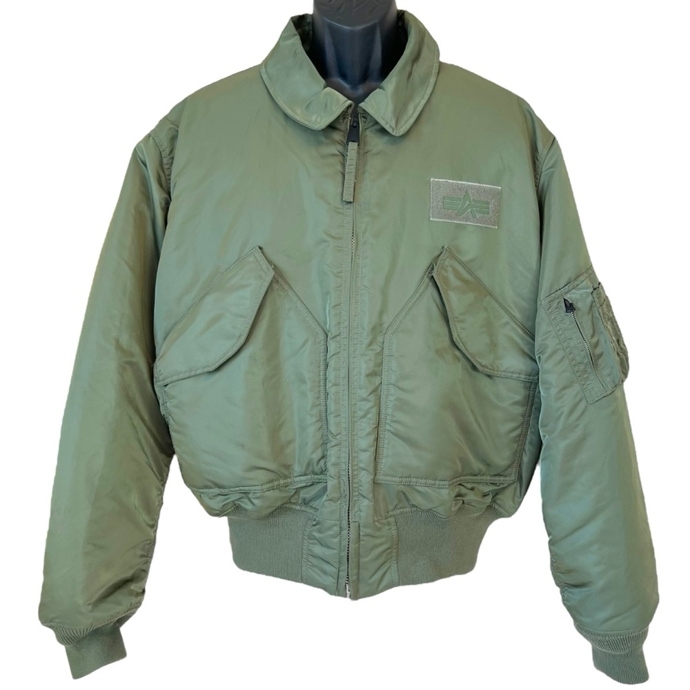 Alpha Industries CWU 45/P Green Bomber Jacket